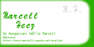 marcell hecz business card